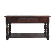 Turned Legs Cherry Console Table Default Title