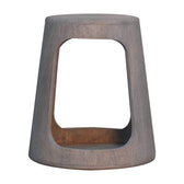 Acid Wash Open Side Table Accent Piece Default Title