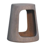 Acid Wash Open Side Table Accent Piece