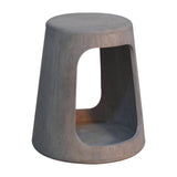 Acid Wash Open Side Table Accent Piece