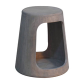 Acid Wash Open Side Table Accent Piece