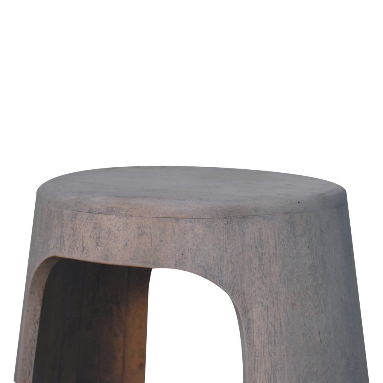 Acid Wash Open Side Table Accent Piece