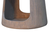 Acid Wash Open Side Table Accent Piece