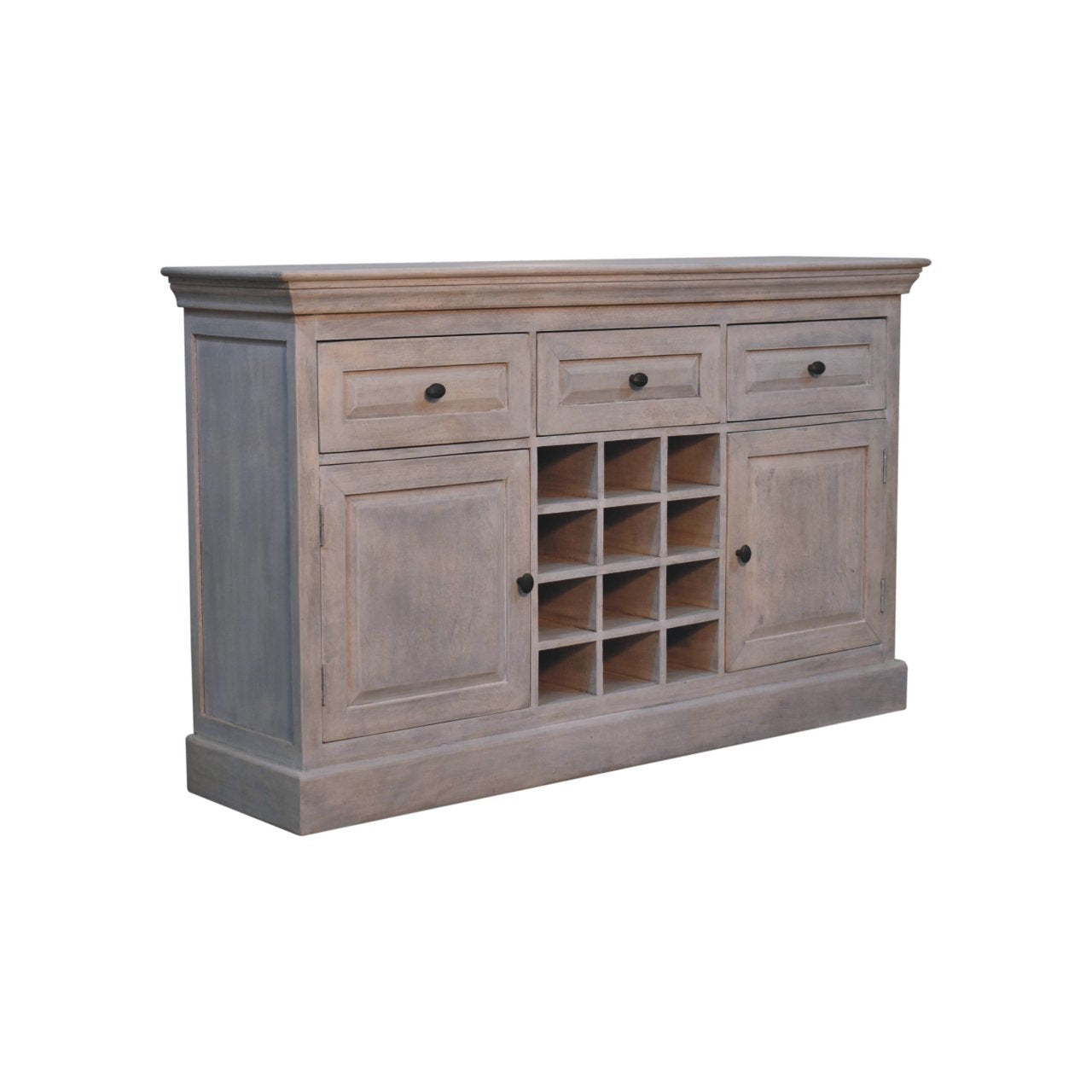 Acid Wash Wine Storage Unit Chest of Drawers | Hidden Storage