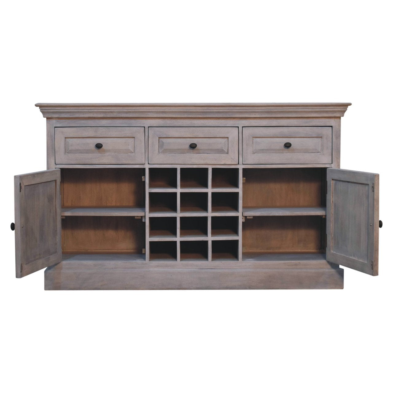 Acid Wash Wine Storage Unit Chest of Drawers | Hidden Storage