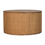 Larissa Round Coffee Table | Oak-Ish Rattan