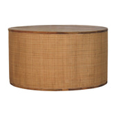 Larissa Round Coffee Table | Oak-Ish Rattan