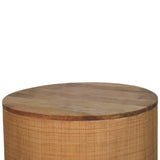 Larissa Round Coffee Table | Oak-Ish Rattan