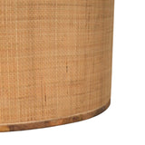 Larissa Round Coffee Table | Oak-Ish Rattan