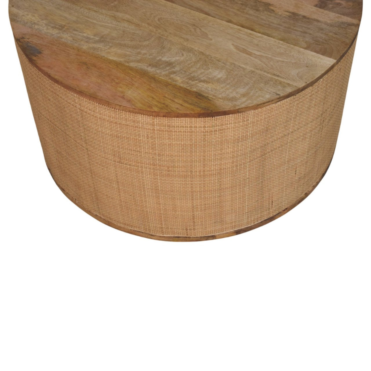 Larissa Round Coffee Table | Oak-Ish Rattan