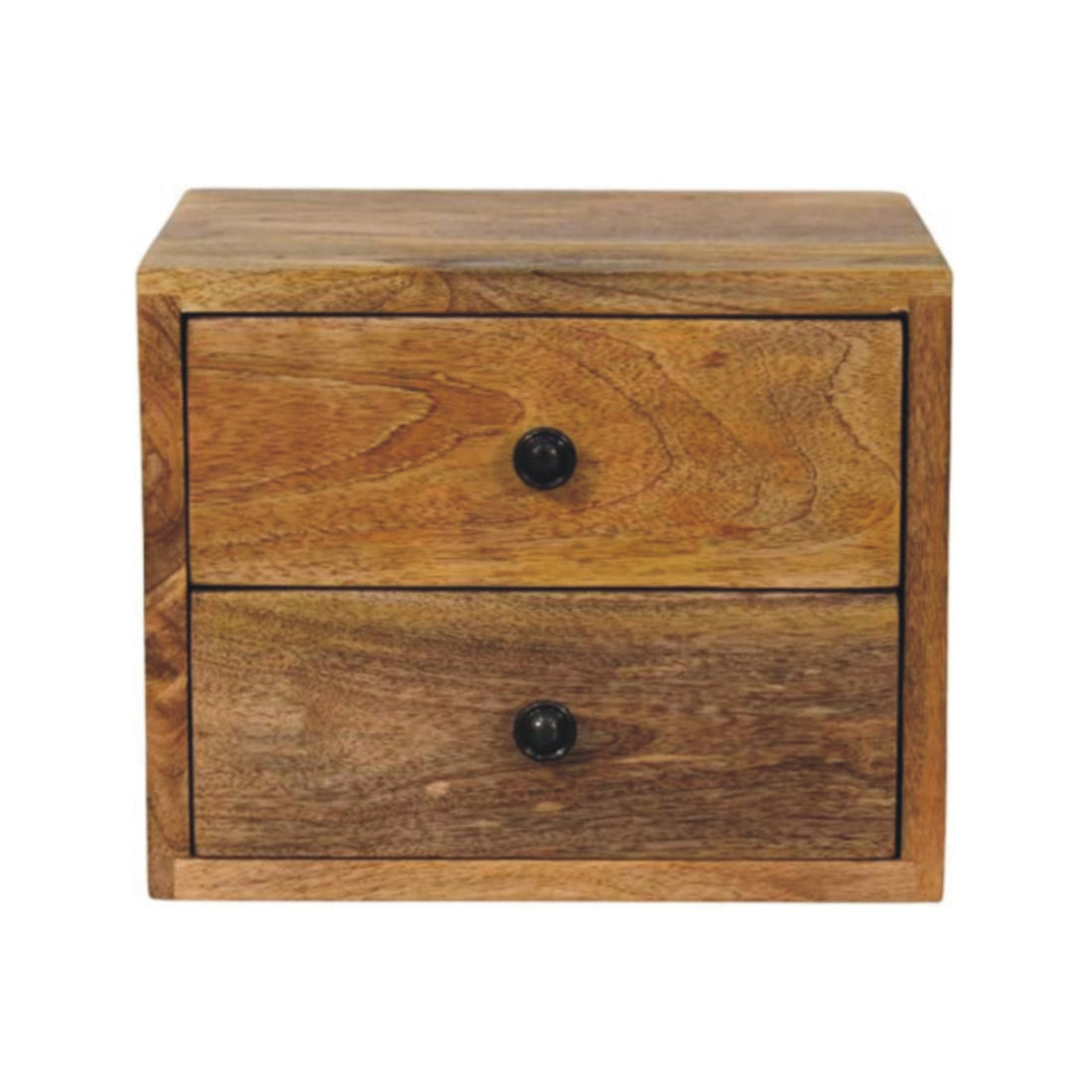 Solis 2-Drawer Oak-ish Wall Mounted Nightstand Default Title