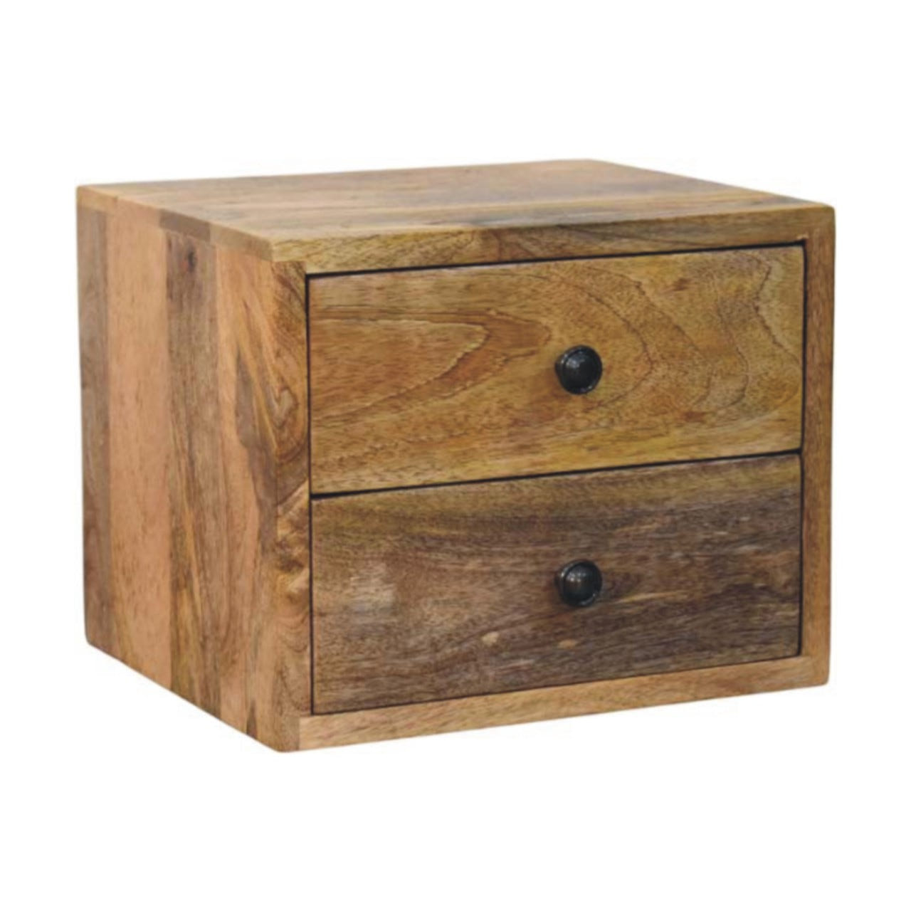 Solis 2-Drawer Oak-ish Wall Mounted Chest of Drawers | Wall-Mounted