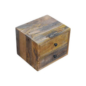Solis 2-Drawer Oak-ish Wall Mounted Nightstand