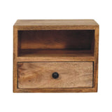 Solis 1-Drawer Oak-ish Wall Mounted Nightstand Default Title