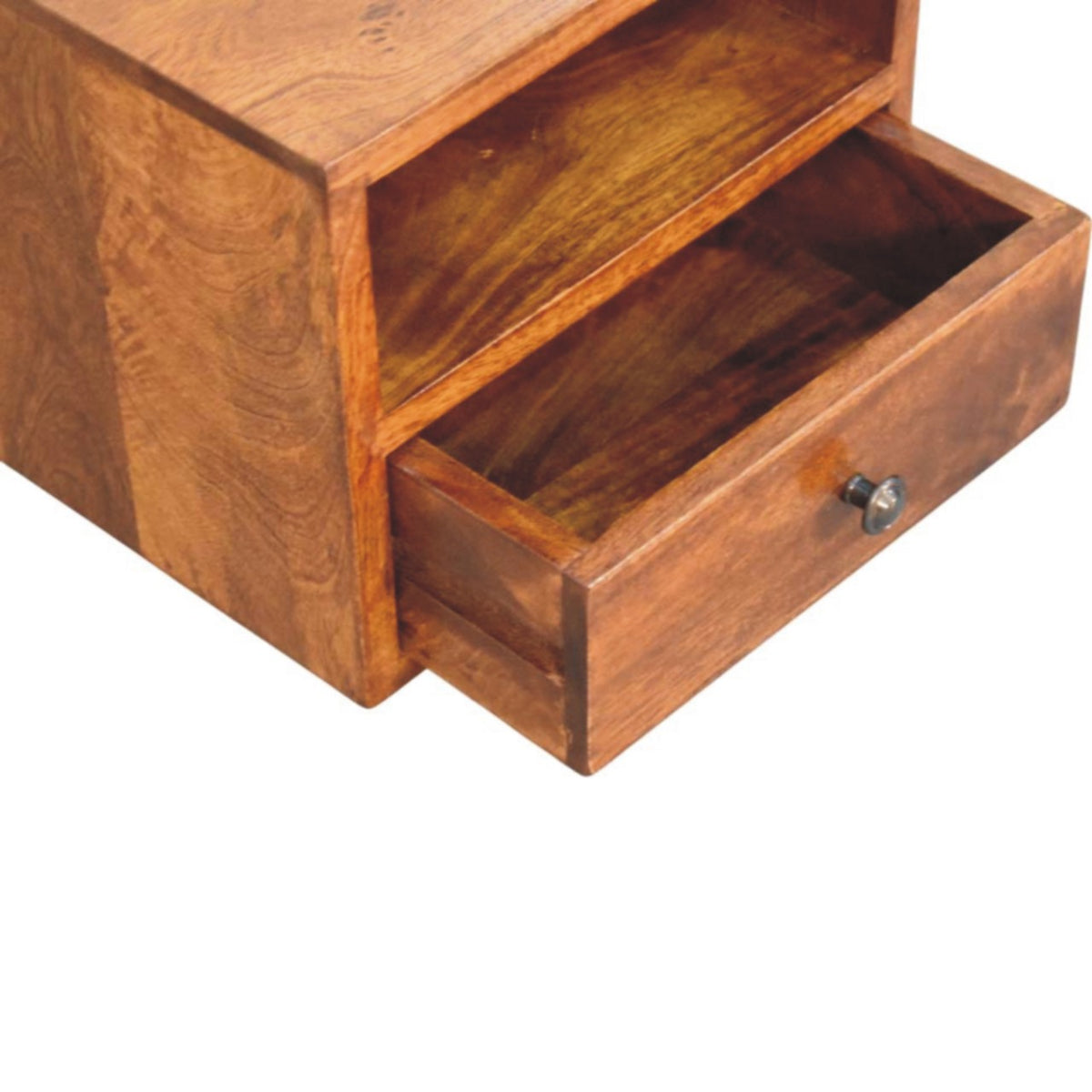 Solis 1-Drawer Chestnut Wall Mounted Nightstand