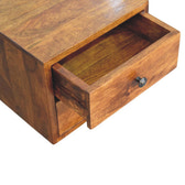 Solis 2-Drawer Chestnut Wall Mounted Nightstand