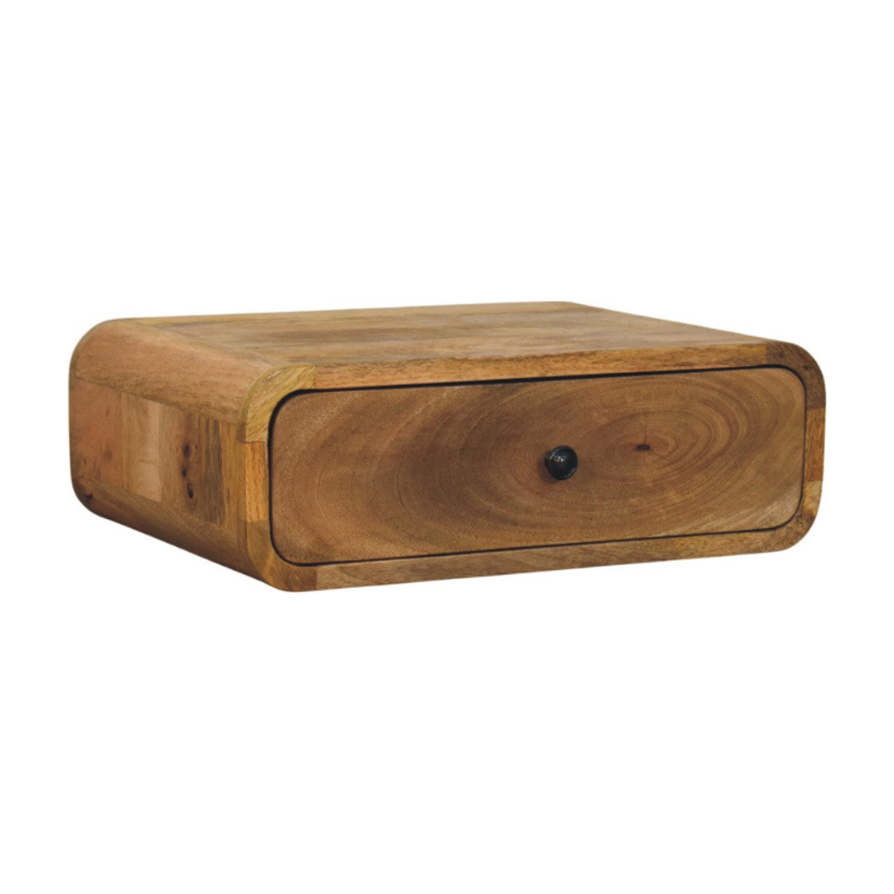 Avora Wall-Mounted Oak-ish 1-Drawer Chest of Drawers Default Title