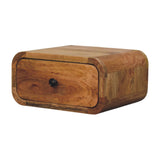 Avora Mini Wall-Mounted Oak-ish 1 Drawer Nightstand Default Title