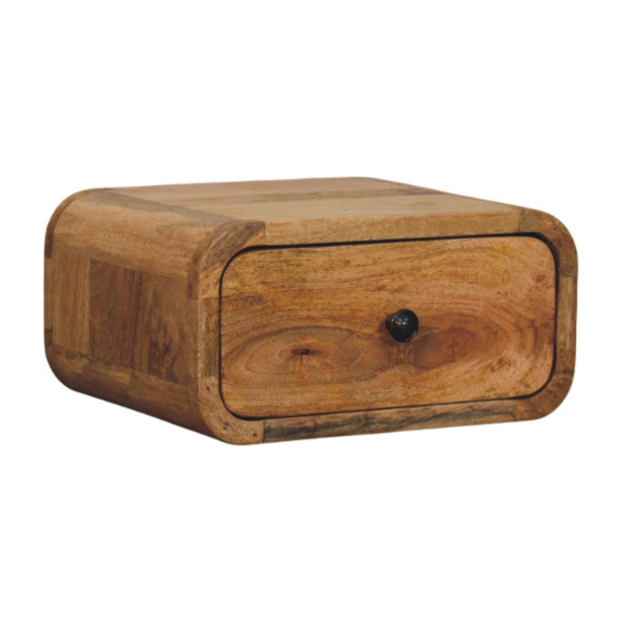 Avora Mini Wall-Mounted Oak-ish 1-Drawer Chest of Drawers