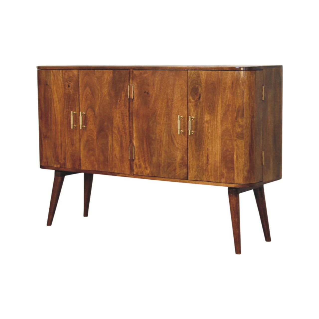 Linden Sideboard Chest of Drawers | Chestnut Solid Mango Wood