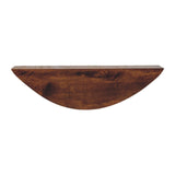 Crescent Floating Wall Shelf Chest of Drawers | Chestnut Solid Mango Wood Default Title