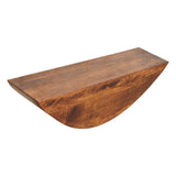 Crescent Floating Wall Shelf Chest of Drawers | Chestnut Solid Mango Wood