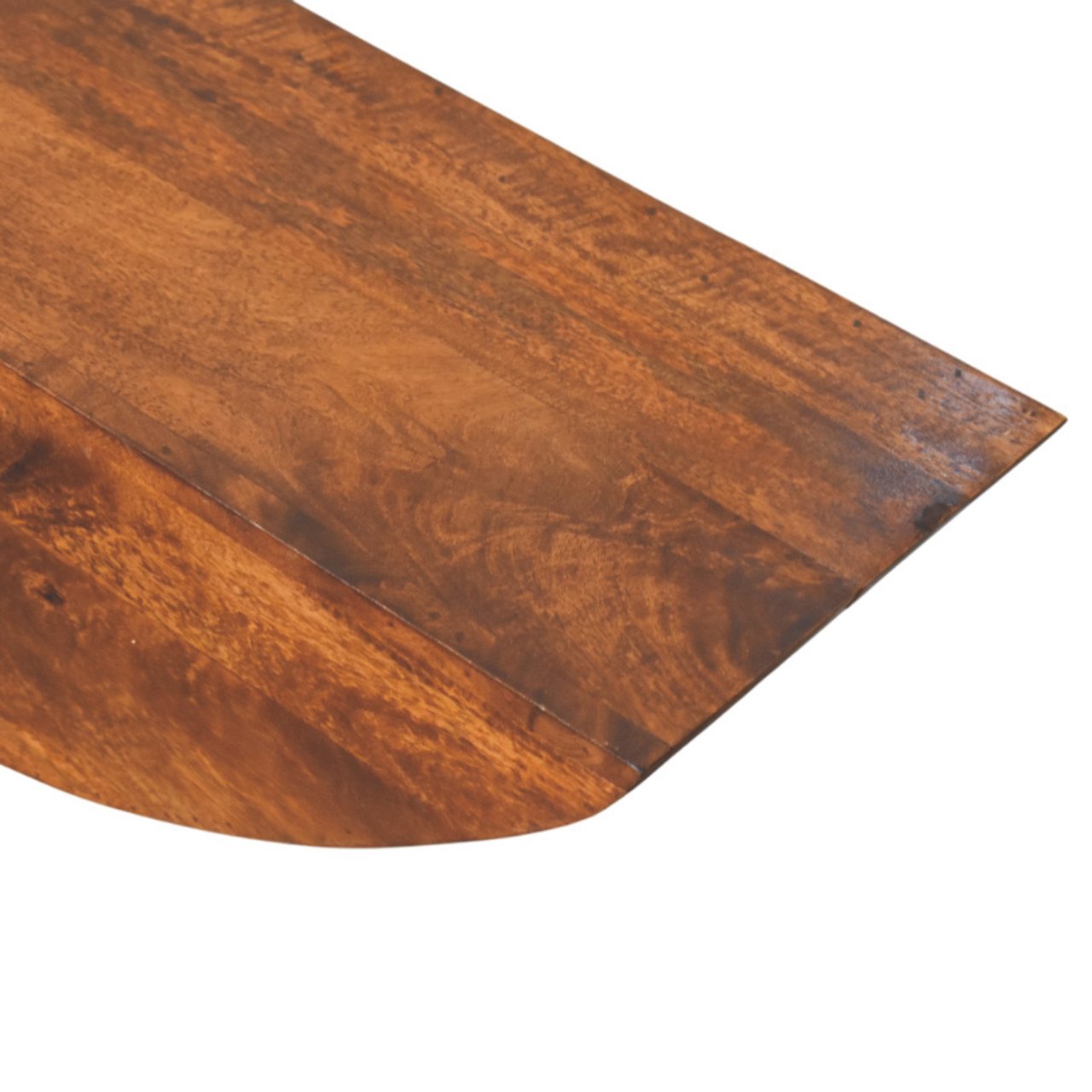 Crescent Floating Wall Shelf Chest of Drawers | Chestnut Solid Mango Wood