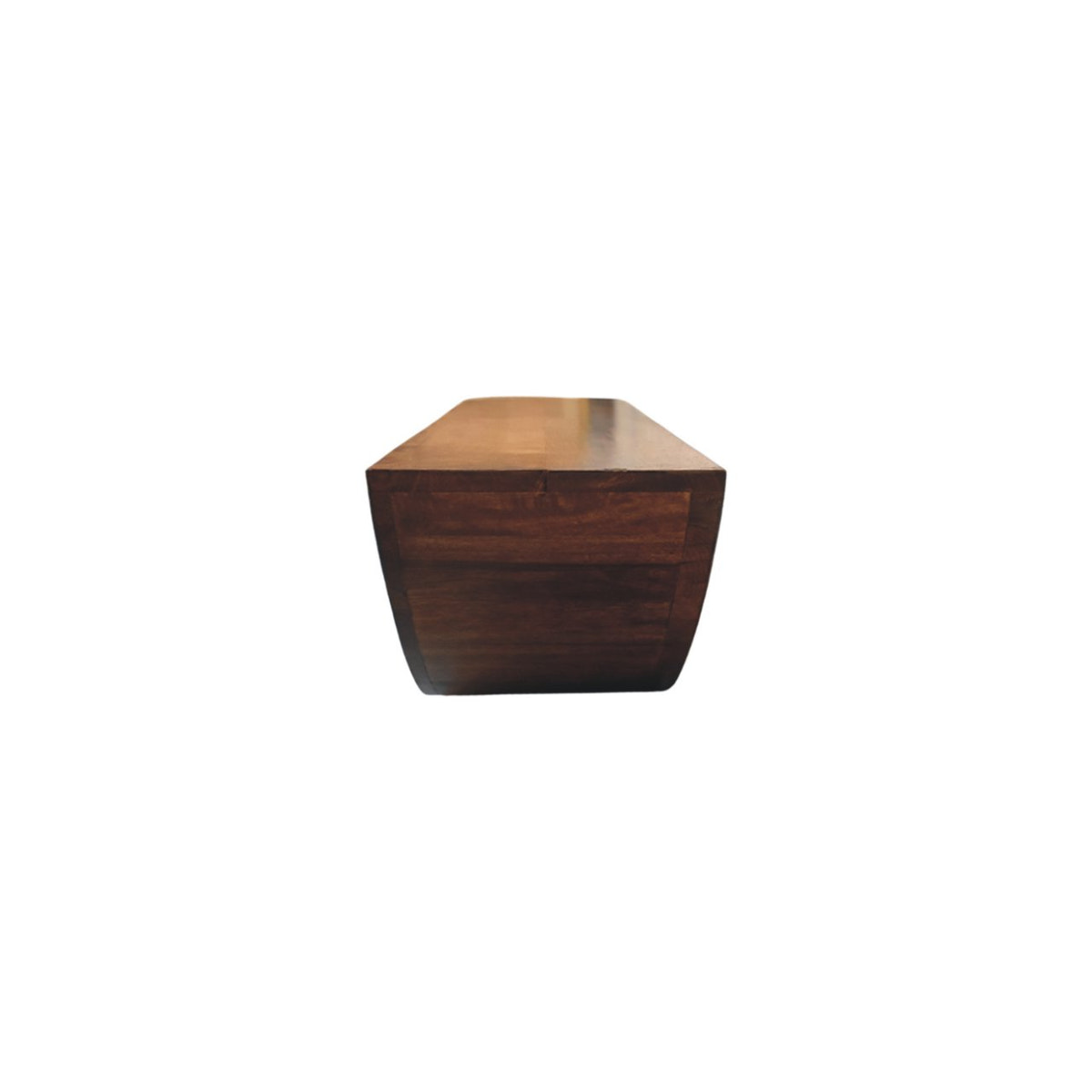 Crescent Floating Wall Shelf Chest of Drawers | Chestnut Solid Mango Wood
