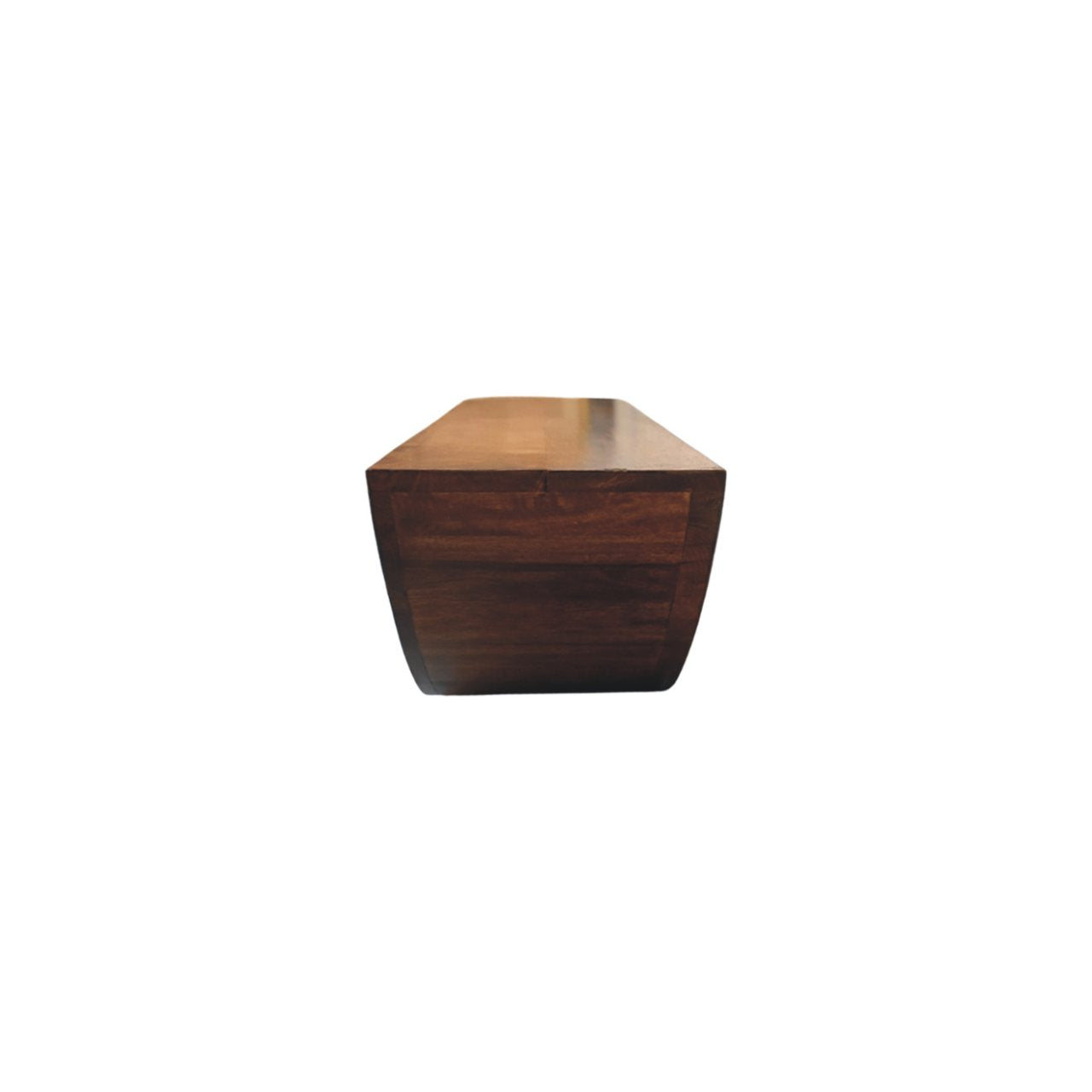 Crescent Floating Wall Shelf Chest of Drawers | Chestnut Solid Mango Wood