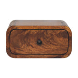 Avora Mini Wall-Mounted Chestnut 1 Drawer Nightstand Default Title