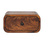 Avora Mini Wall-Mounted Chestnut 1 Drawer Nightstand Default Title