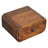 Avora Mini Wall-Mounted Chestnut 1 Drawer Nightstand