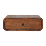 Avora Wall-Mounted Chestnut 1 Drawer Nightstand Default Title