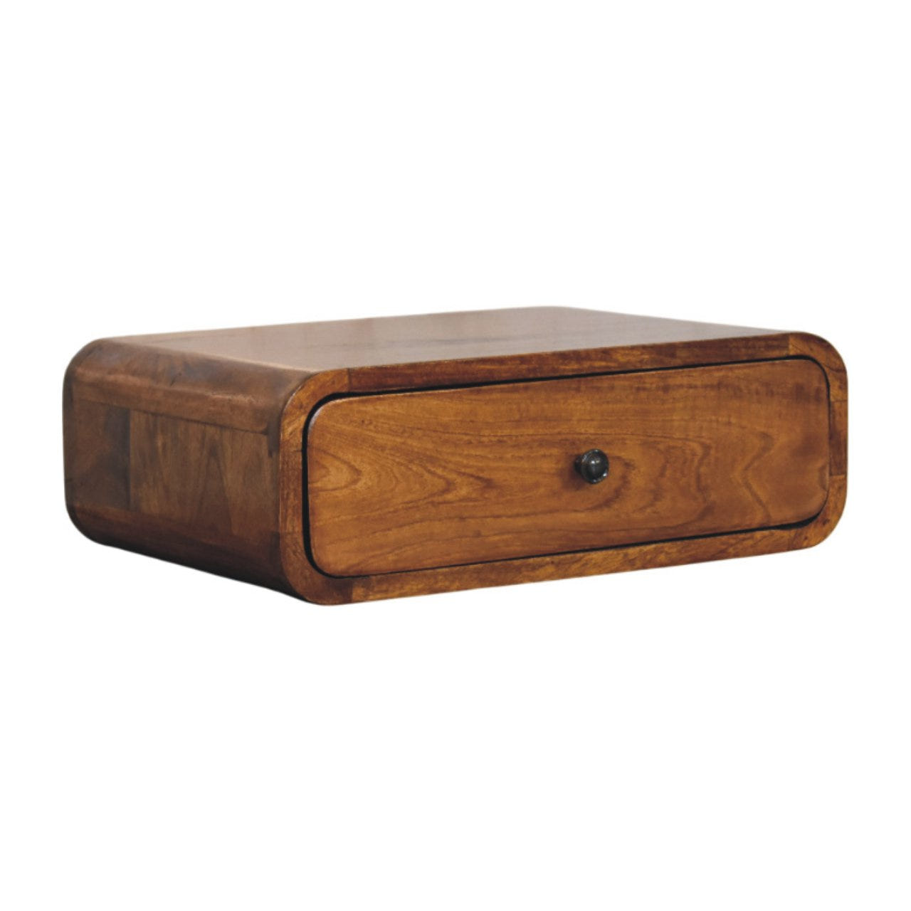 Avora Wall-Mounted Chestnut 1-Drawer Chest of Drawers