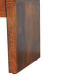 Mini Darcy Chestnut Nightstand with Curved Edges Chest of Drawers