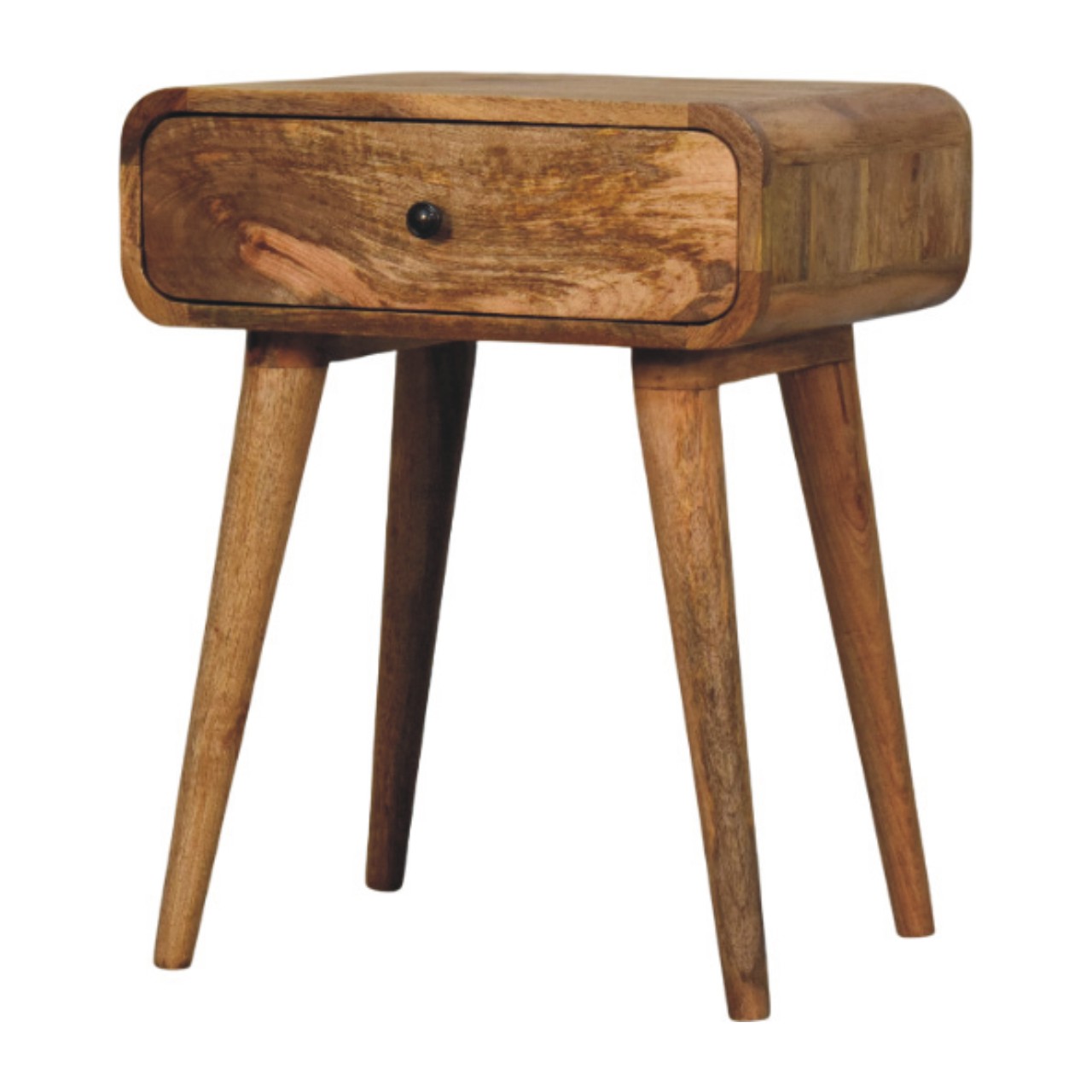 Avora Oak-ish Nightstand with 1 drawer Default Title