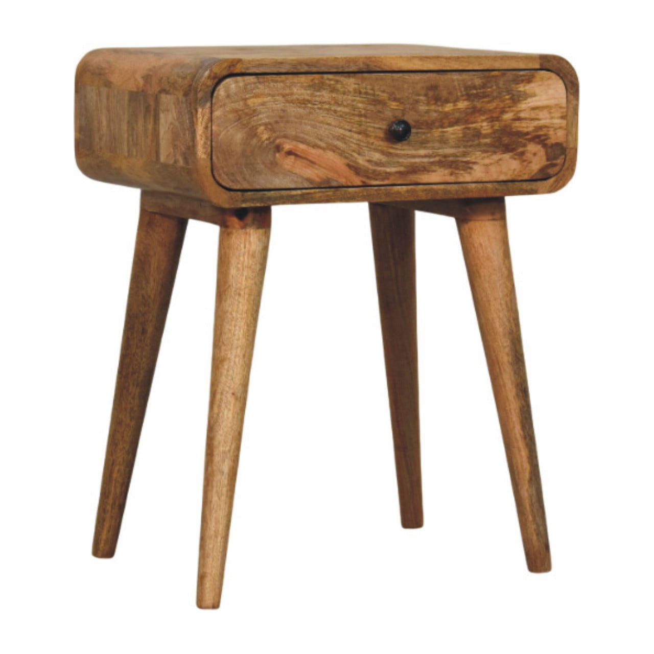 Avora Oak-ish Nightstand with 1-Drawer Accent Piece
