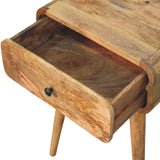 Avora Oak-ish Nightstand with 1 drawer