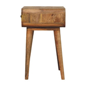 Avora Oak-ish Nightstand with 1 drawer