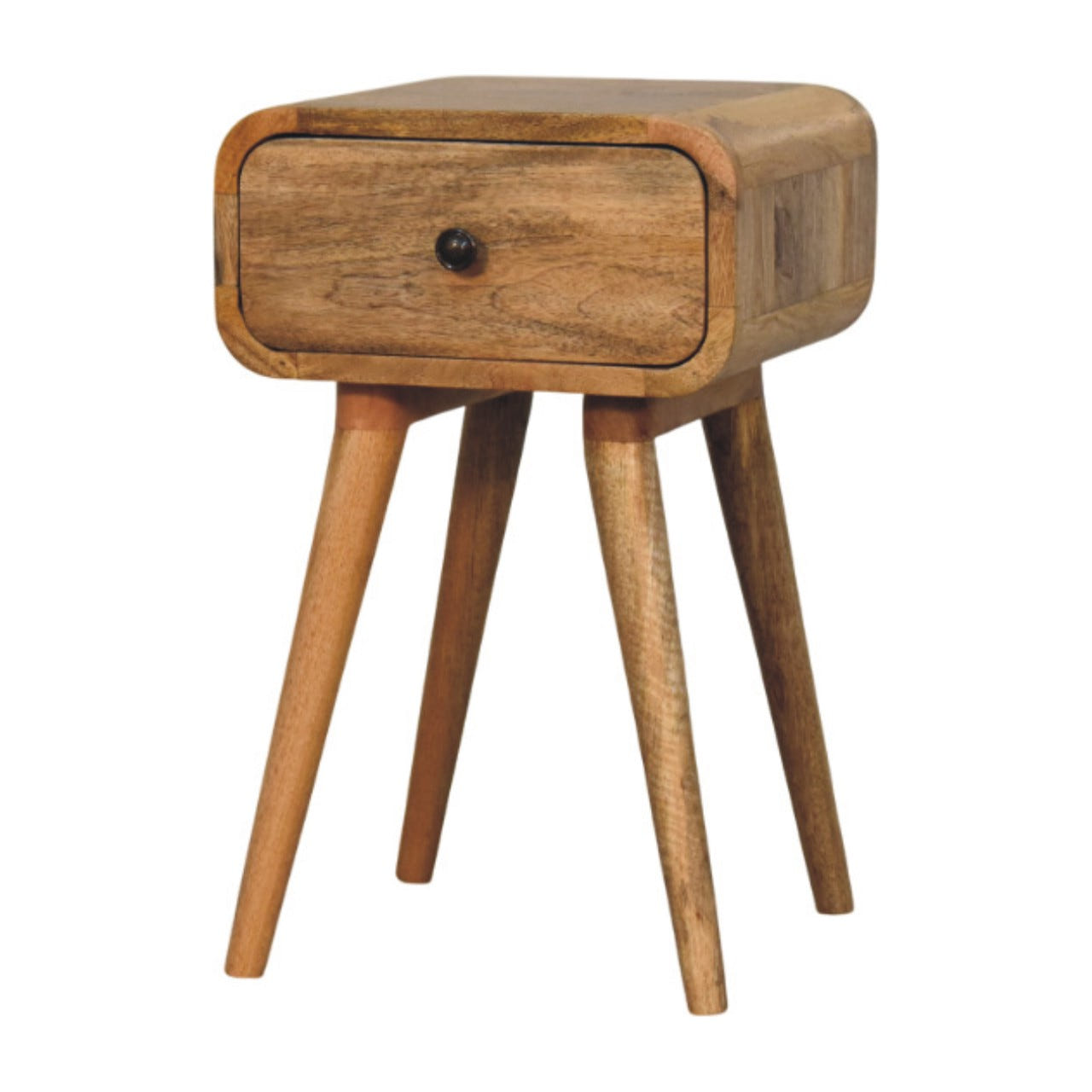 Avora Mini Oak-ish Nightstand with 1-Drawer Accent Piece Default Title