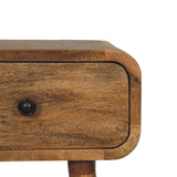 Avora Mini Oak-ish Nightstand with 1 drawer