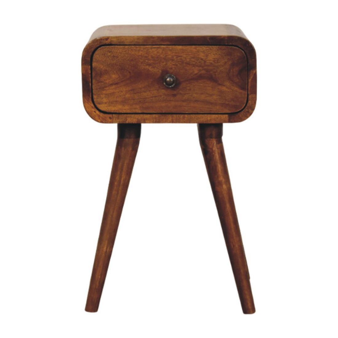 Avora Mini Chestnut Nightstand with 1 drawer Default Title
