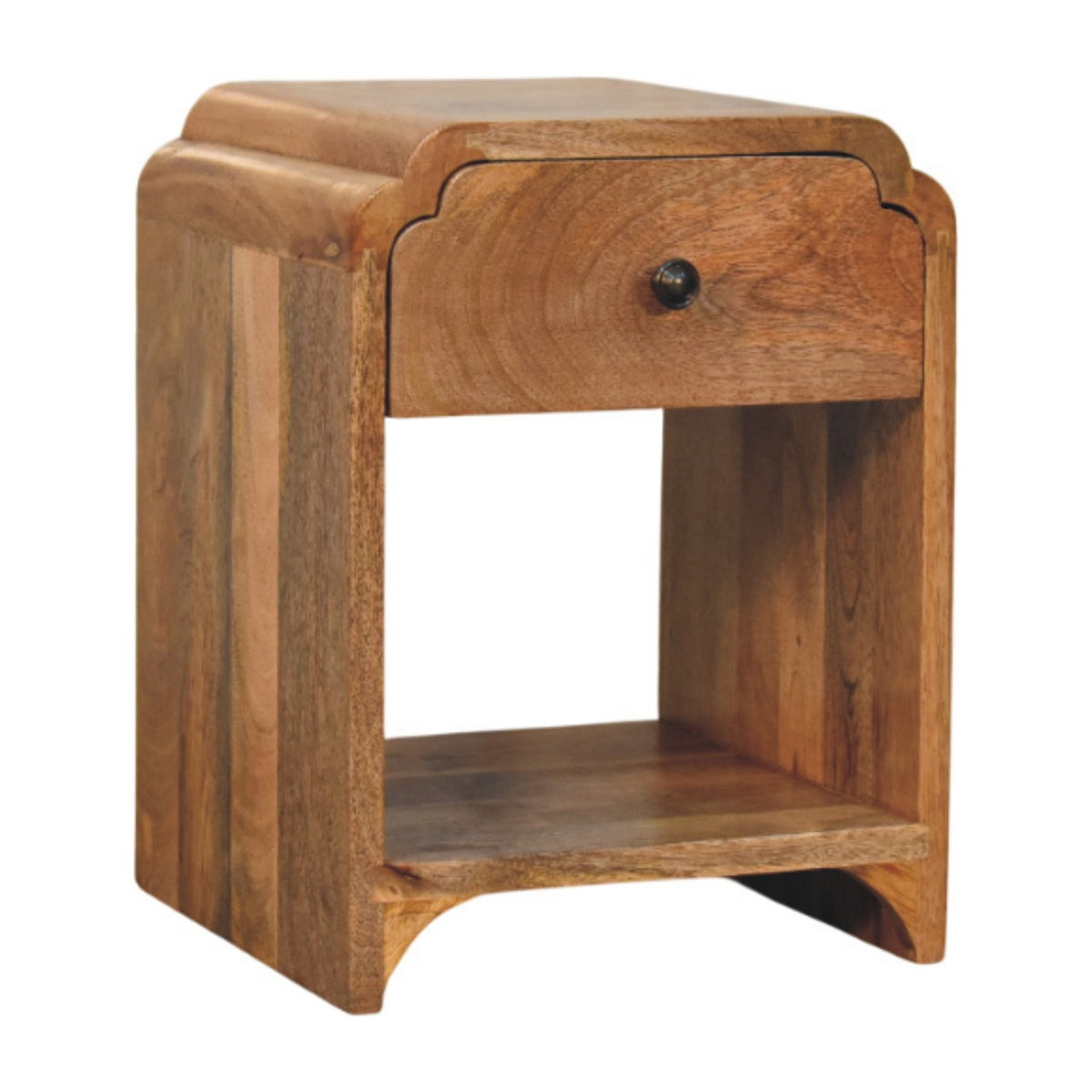 Avora Mini Chestnut Nightstand with 1 drawer