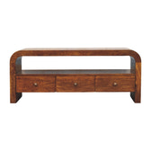 Darcy 3 drawer Open Shelf Chestnut Media unit Default Title