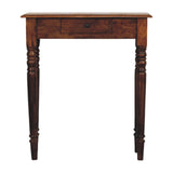 Turned Legs 1 Drawer Chestnut Console Default Title