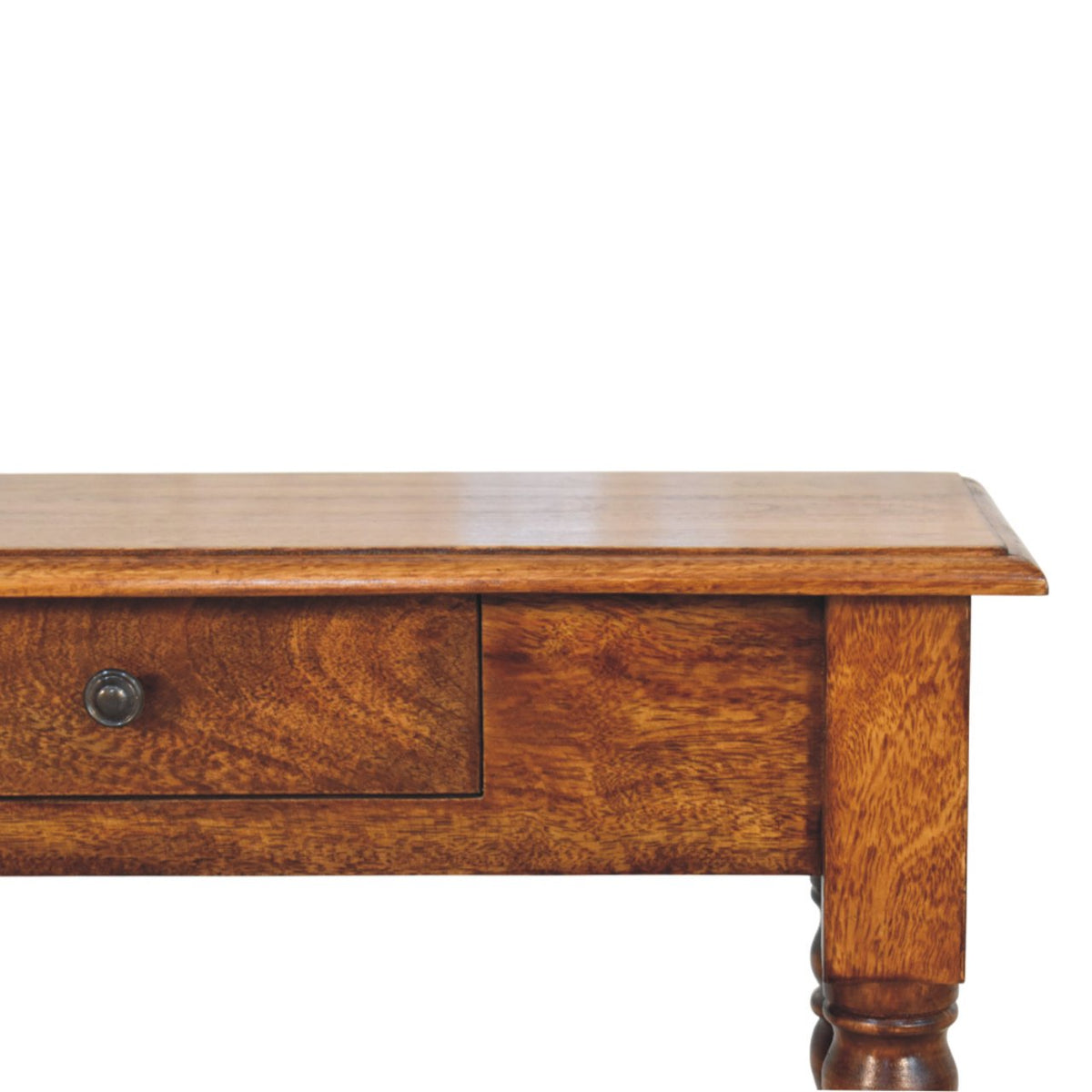 Turned Legs 1 Drawer Chestnut Console