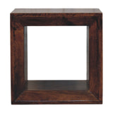 Solis Open California Walnut Side Table Accent Piece | Wall-Mounted Default Title