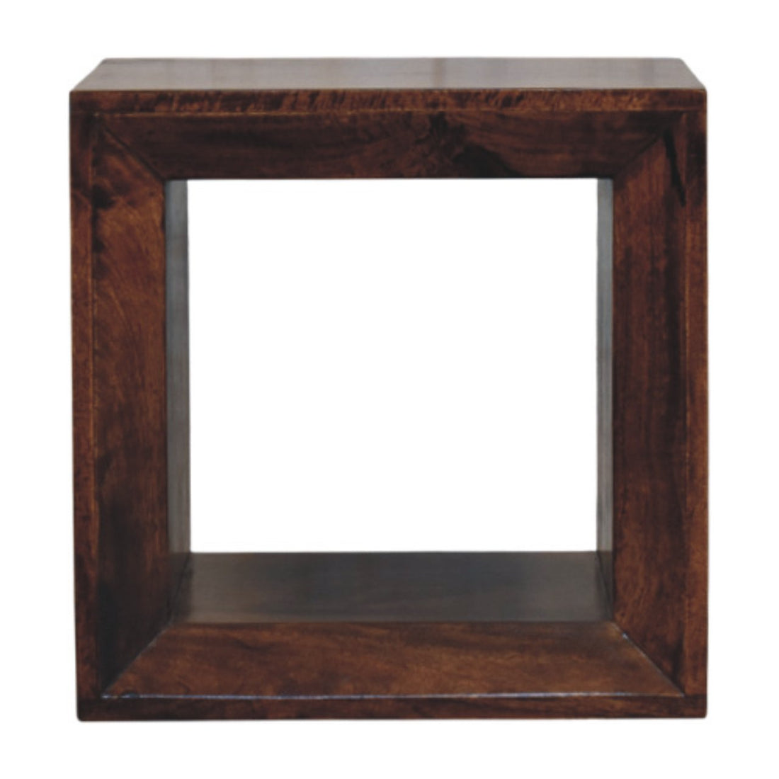 Solis Open California Walnut Side Table Accent Piece | Wall-Mounted Default Title