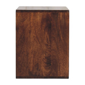 Solis Open California Walnut Side Table Accent Piece | Wall-Mounted