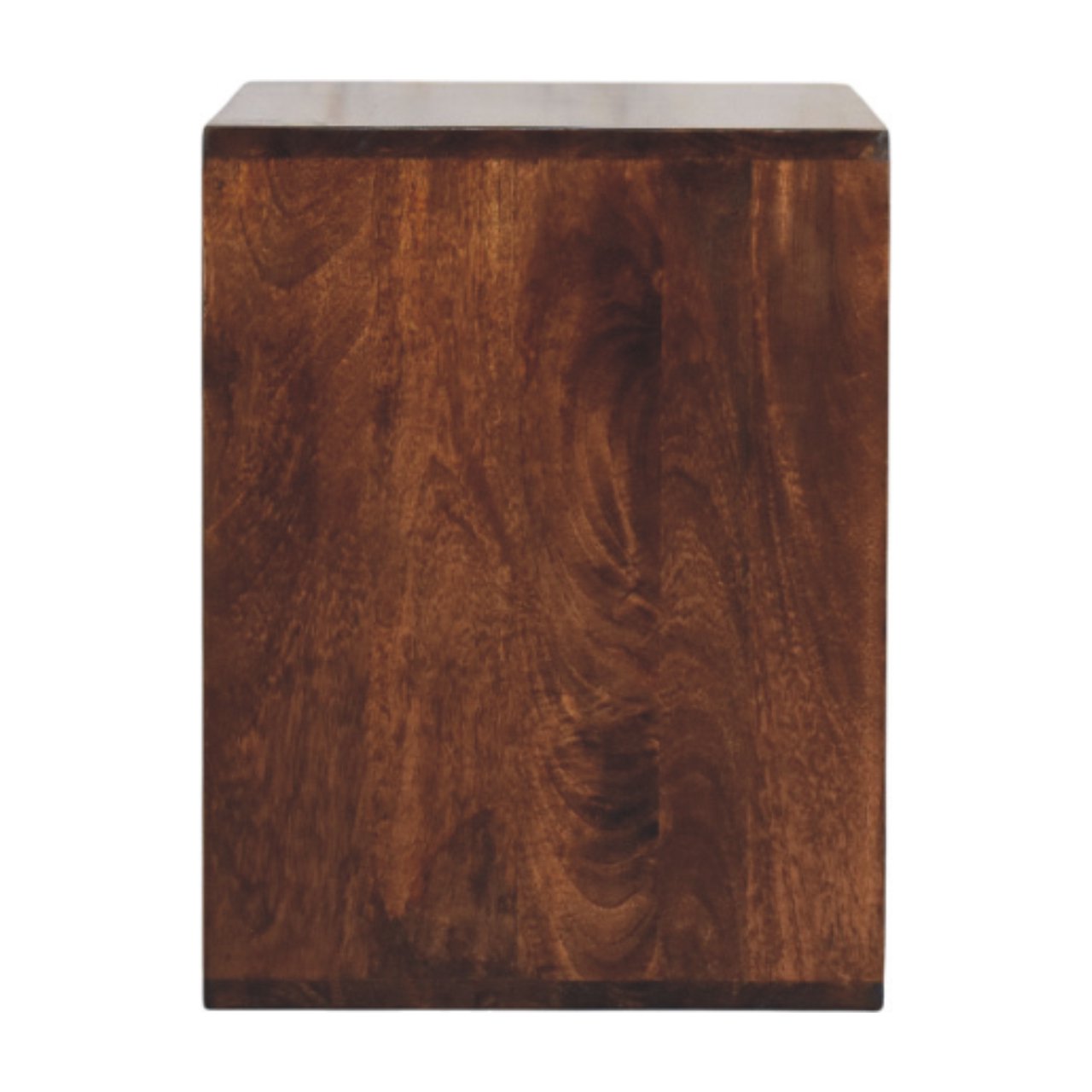 Solis Open California Walnut Side Table Accent Piece | Wall-Mounted